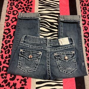Y2k mcbling L.A. idol low rise capri jeans